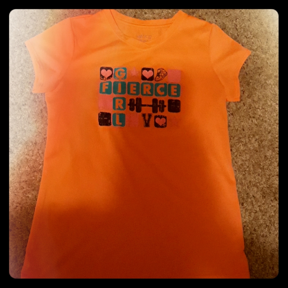 Neon Orange Girl's T-shirt.